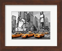 Taxis in Times Square, NYC Fine Art Print