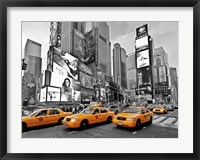 Taxis in Times Square, NYC Fine Art Print