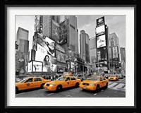 Taxis in Times Square, NYC Fine Art Print