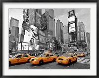 Taxis in Times Square, NYC Fine Art Print