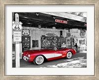 Red Corvette Fine Art Print