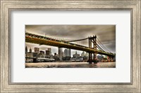 Manhattan Bridge and New York City Skyline, NYC Fine Art Print