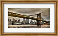 Manhattan Bridge and New York City Skyline, NYC Fine Art Print