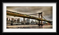 Manhattan Bridge and New York City Skyline, NYC Fine Art Print