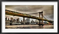 Manhattan Bridge and New York City Skyline, NYC Fine Art Print