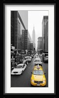 Taxi in Manhattan, NYC Framed Print