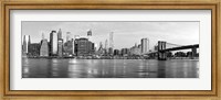 Manhattan and Brooklyn Bridge, NYC 1 Fine Art Print