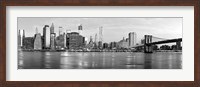 Manhattan and Brooklyn Bridge, NYC 1 Fine Art Print