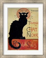 Tournee Du Chat Noir (Yellow Background) Fine Art Print