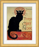 Tournee Du Chat Noir (Yellow Background) Fine Art Print