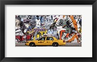 Taxi and Mural Painting in Soho, NYC Fine Art Print