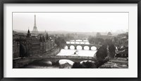 Bridges over the Seine River, Paris Fine Art Print