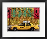 Taxi and Mural painting, NYC Fine Art Print