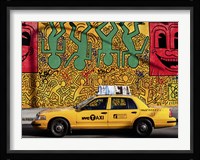 Taxi and Mural painting, NYC Fine Art Print