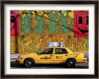 Taxi and Mural painting, NYC Fine Art Print