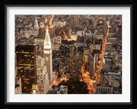Aerial View of Manhattan with Flatiron Building, NYC Fine Art Print