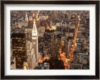 Aerial View of Manhattan with Flatiron Building, NYC Fine Art Print