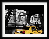 Taxi on the Queensboro Bridge, NYC Fine Art Print