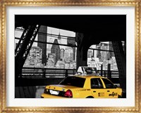 Taxi on the Queensboro Bridge, NYC Fine Art Print