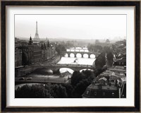 Bridges over the Seine River, Paris 2 Fine Art Print
