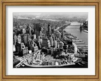 Aerial View of Manhattan Fine Art Print