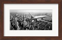 DC-4 over Manhattan, NYC Fine Art Print