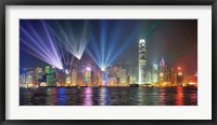 Symphony of Lights, Hong Kong Framed Print