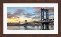 Manhattan Bridge at Sunset, NYC Fine Art Print