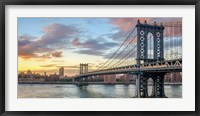 Manhattan Bridge at Sunset, NYC Fine Art Print