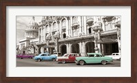 Vintage American Cars in Havana, Cuba Fine Art Print