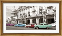 Vintage American Cars in Havana, Cuba Fine Art Print