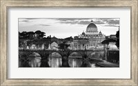 Night View at St. Peter's Cathedral, Rome Fine Art Print