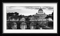 Night View at St. Peter's Cathedral, Rome Fine Art Print