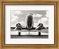 Vintage DC-3 in air field Fine Art Print