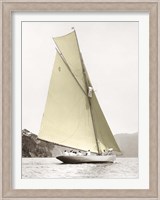 Vintage yacht Fine Art Print