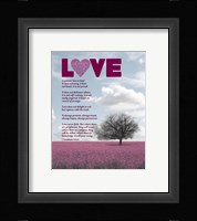 Corinthians 13:4-8 Love is Patient - Pink Field Fine Art Print