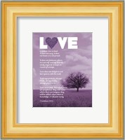 Corinthians 13:4-8 Love is Patient - Lavender Field Fine Art Print
