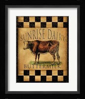 Sunrise Dairy Framed Print