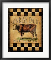 Sunrise Dairy Framed Print