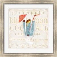 Blue Lagoon Cocktail Fine Art Print