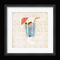 Blue Lagoon Cocktail Framed Print