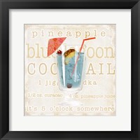 Blue Lagoon Cocktail Framed Print