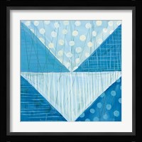 Modern Americana IX Blue Fine Art Print