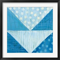 Modern Americana IX Blue Fine Art Print