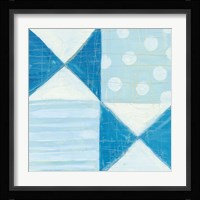 Modern Americana V Blue Fine Art Print