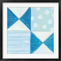 Modern Americana V Blue Fine Art Print