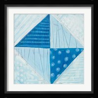 Modern Americana VI Blue Fine Art Print