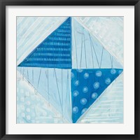 Modern Americana VI Blue Fine Art Print