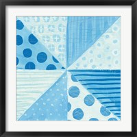 Modern Americana VIII Blue Fine Art Print