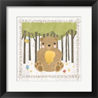 Woodland Hideaway Bear Framed Print